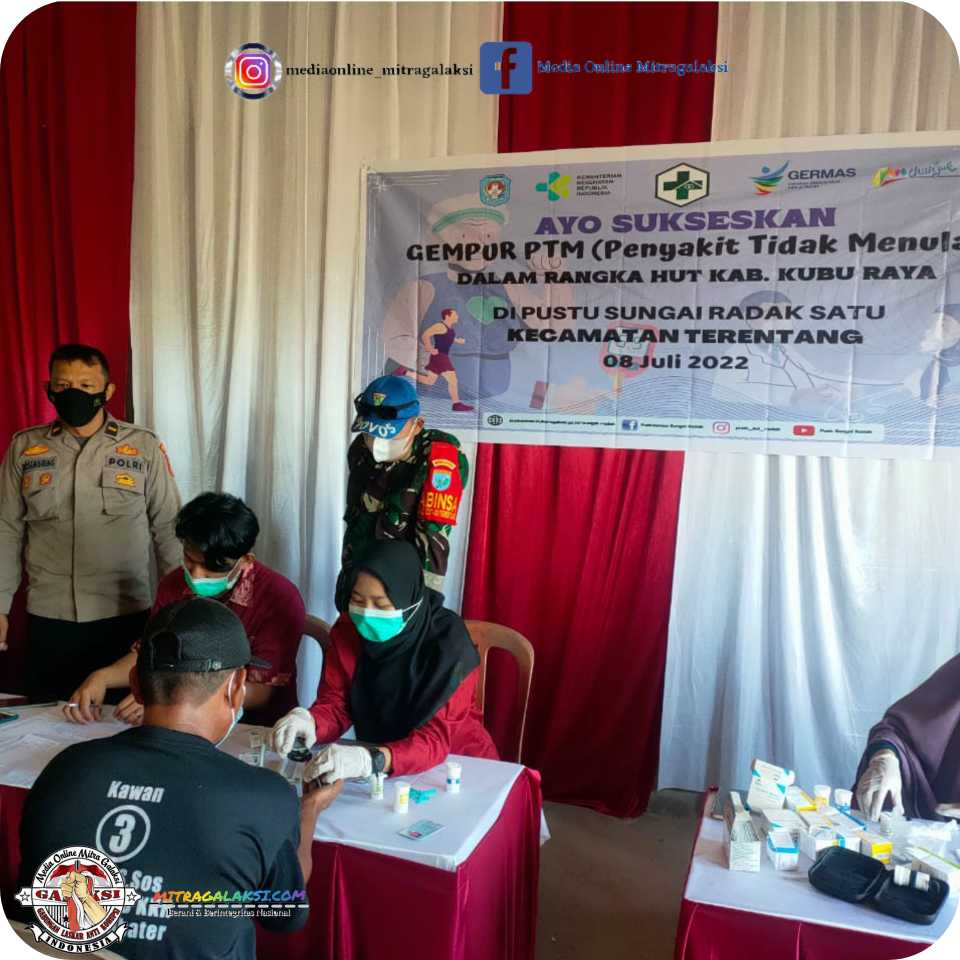Kapolsek Terentang, Iptu Heri Susandi Laksanakan Kegiatan Gempur PTM di Kecamatan Terentang.