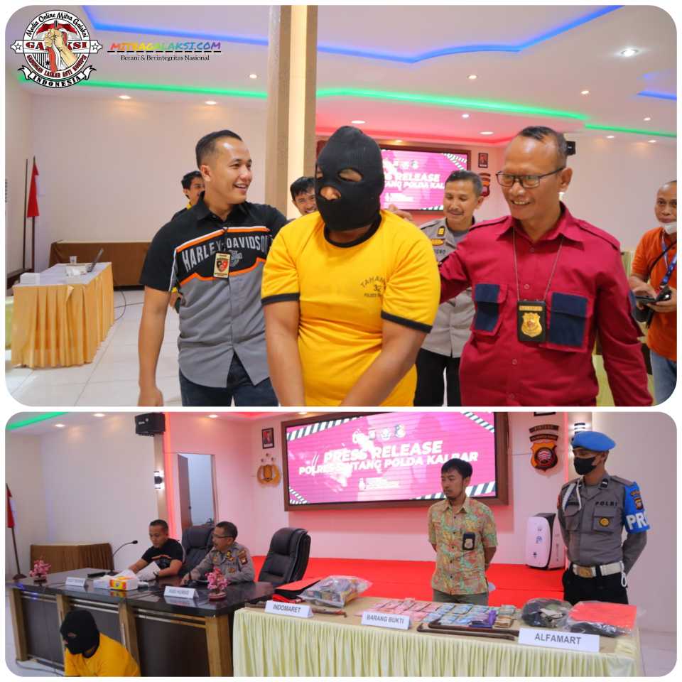 Satrekrim Polres Sintang Berhasil Ungkap Kasus Pembobolan Indomaret & Alfamart di Sintang