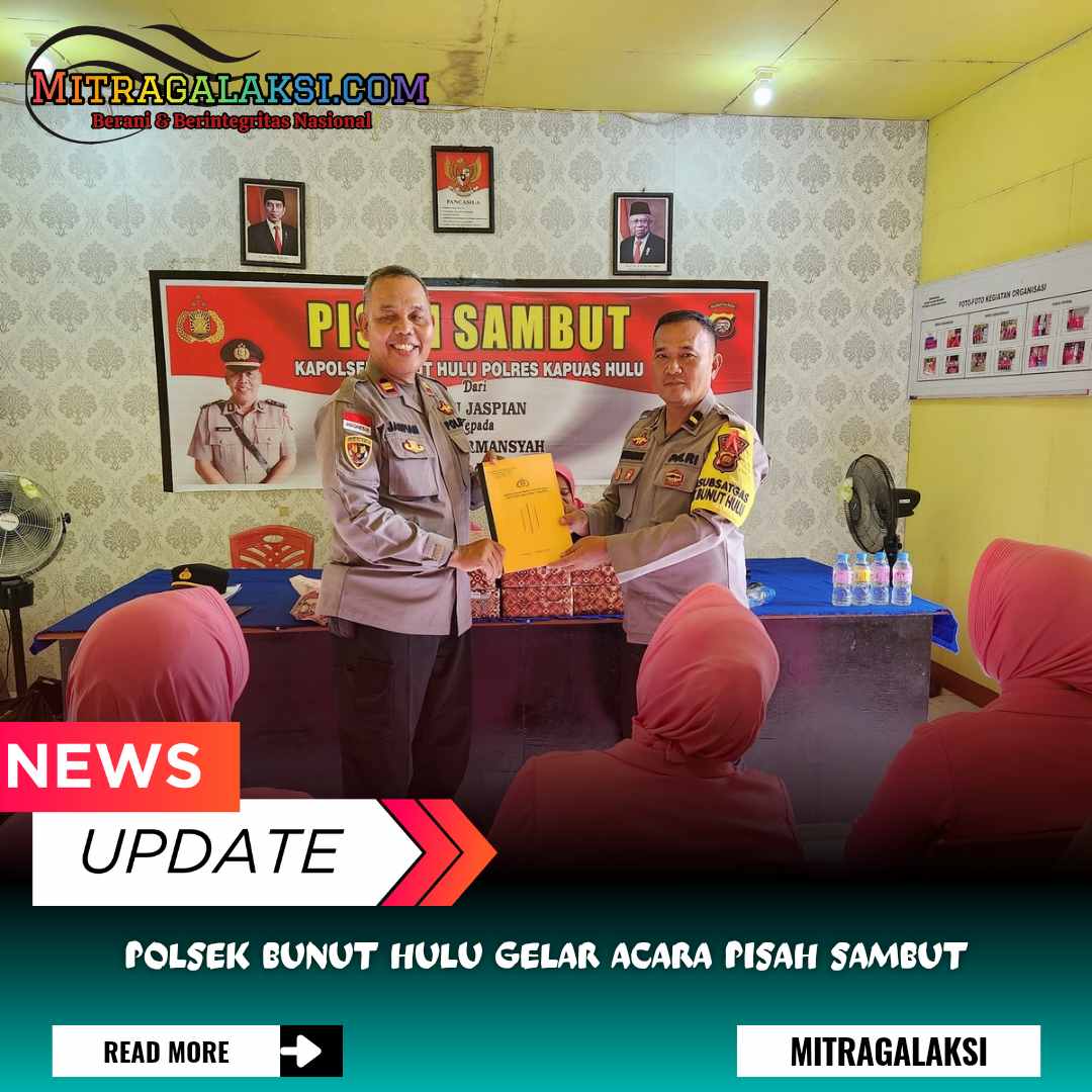Polsek Bunut Hulu Gelar Acara Pisah Sambut