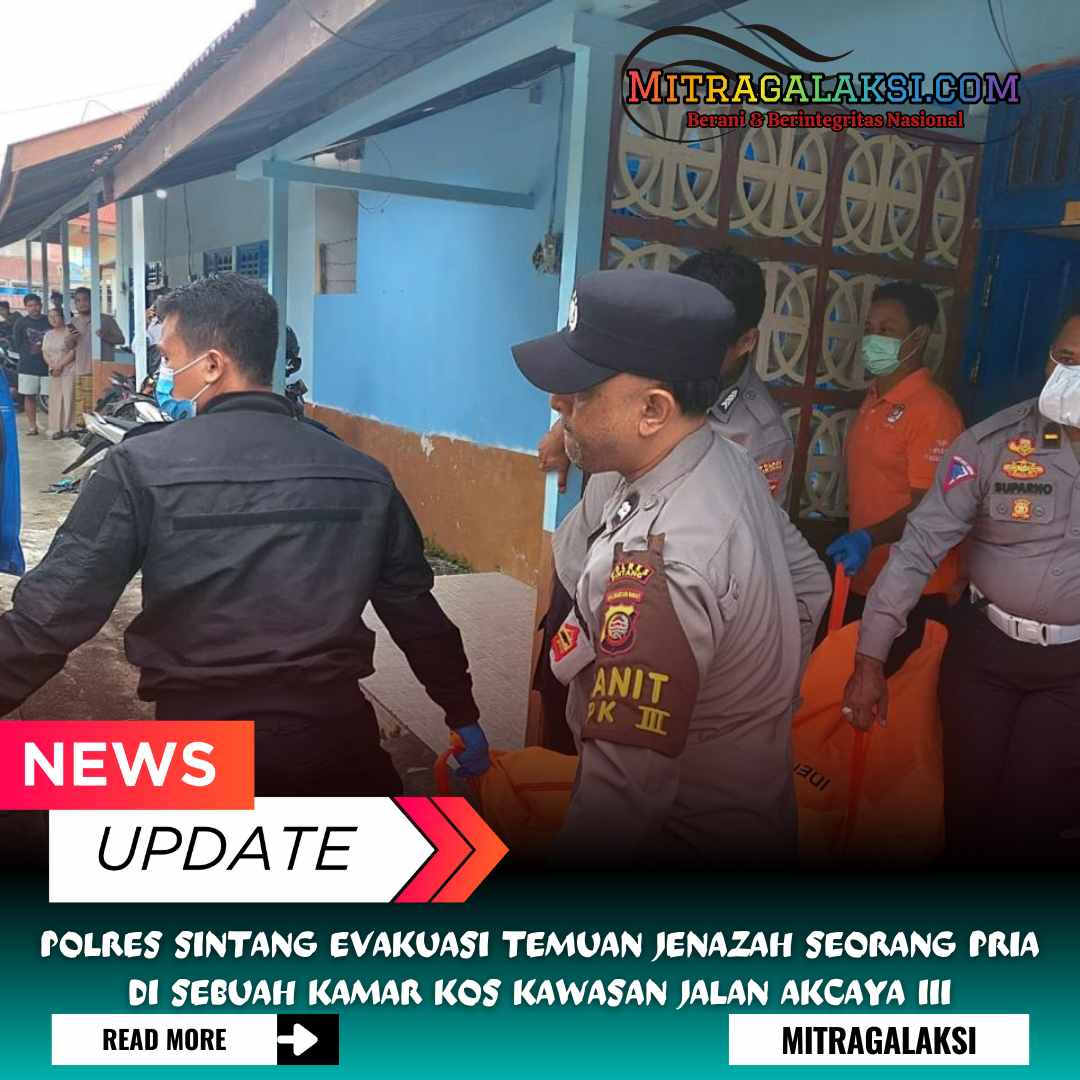 Polres Sintang Evakuasi Temuan Jenazah Seorang Pria di Sebuah Kamar Kos Kawasan Jalan Akcaya III
