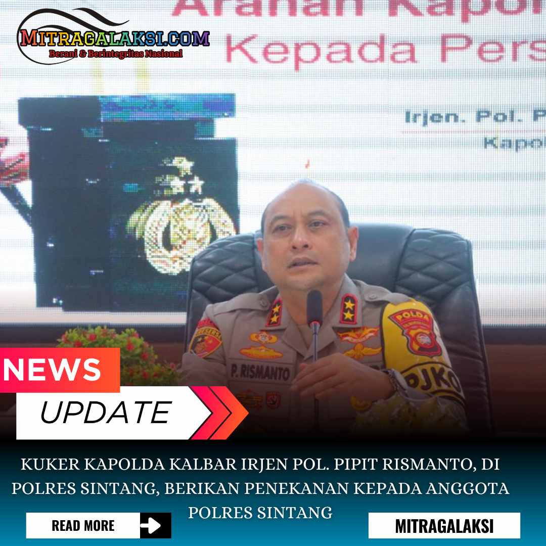 Kunjungan Kerja di Polres Sintang, Kapolda Kalbar Berikan Penekanan Kepada Personel