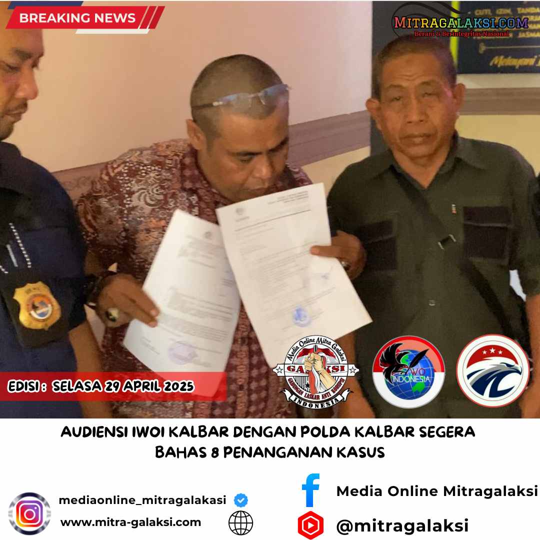 Audiensi IWOI Kalbar Dengan Polda Kalbar Segera Bahas 8 Penanganan Kasus
