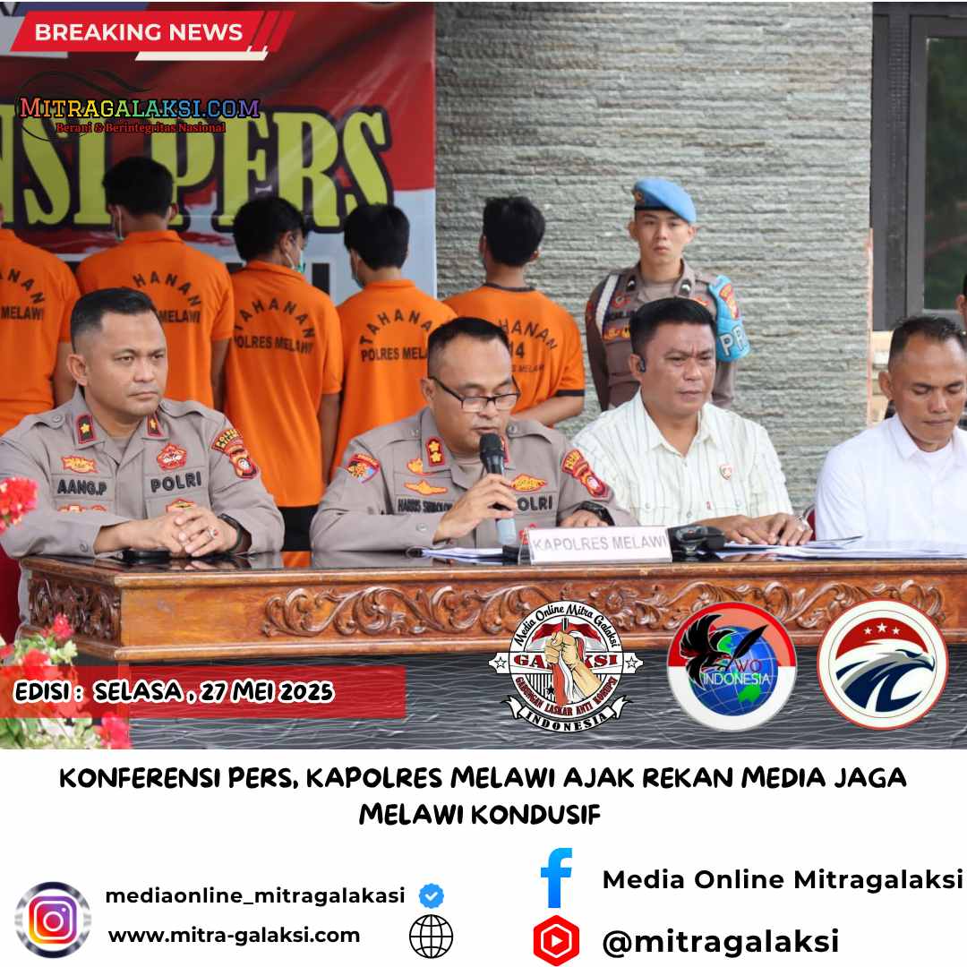 Konferensi Pers, Kapolres Melawi Ajak Rekan Media Jaga Melawi Kondusif