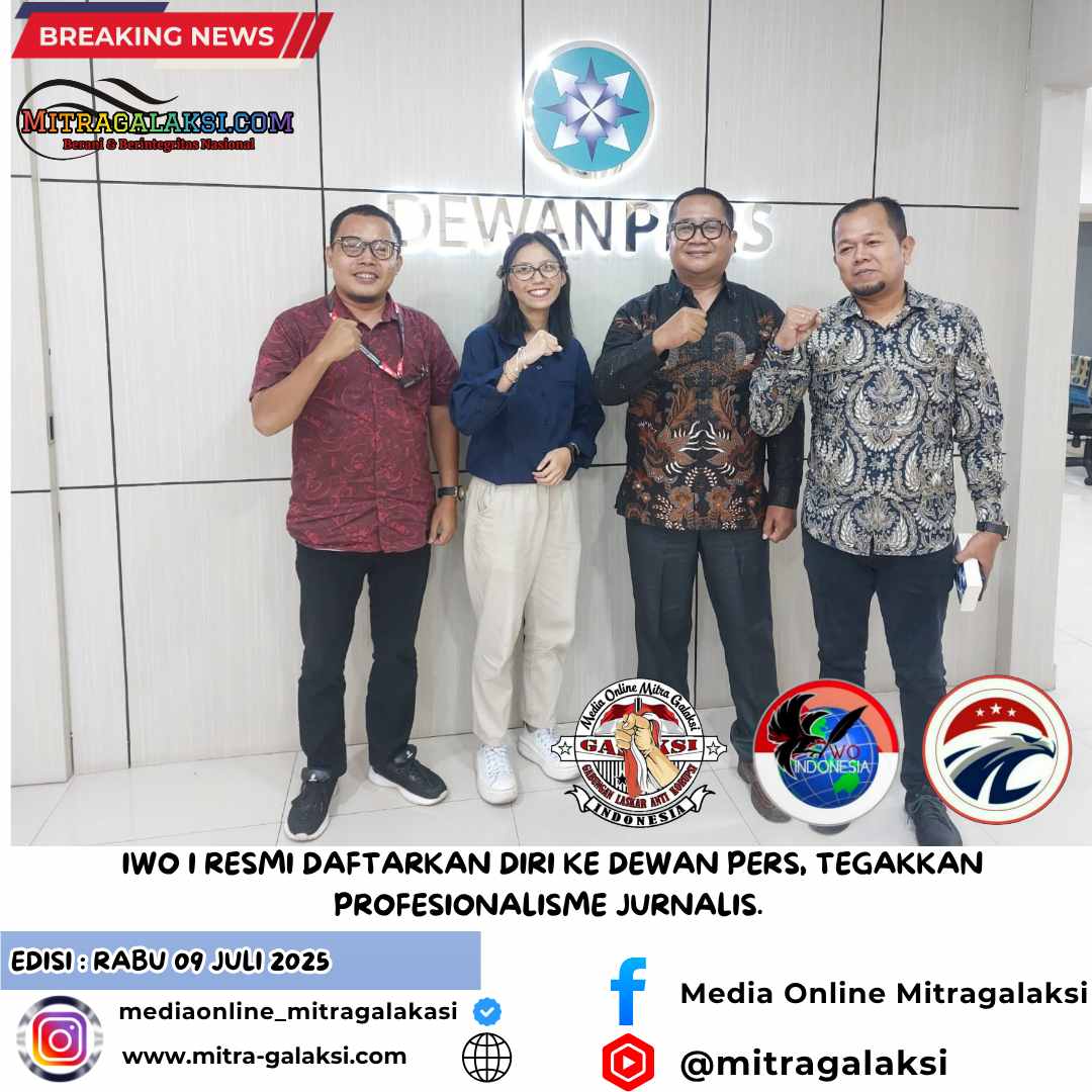 IWO I Resmi Daftarkan Diri Ke Dewan PERS, Tegakkan Profesionalisme Jurnalis.