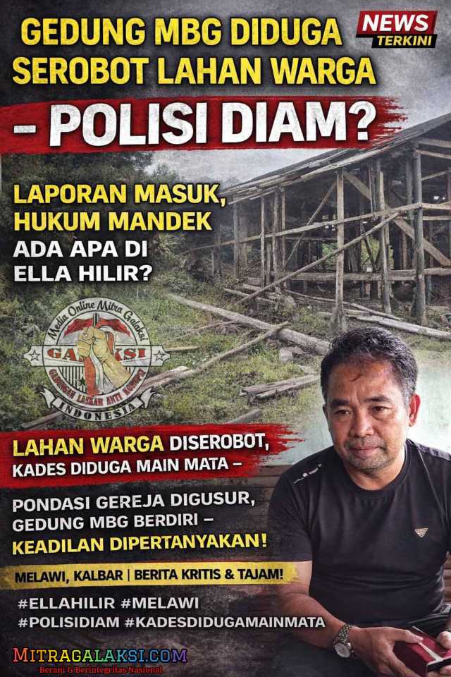 Gedung Mbg Diduga Serobot Lahan Warga, Laporan Ke Polisi Mandek 40 Hari