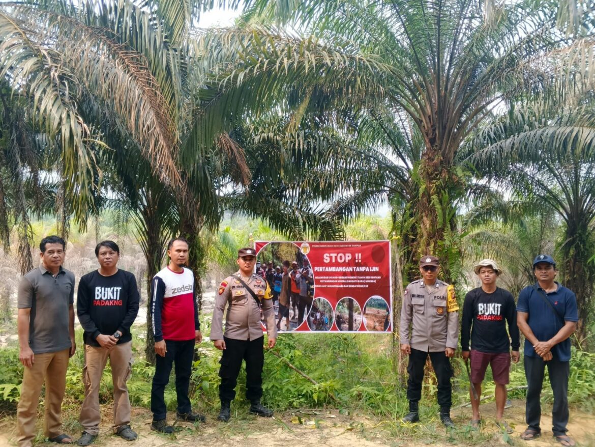 Polsek Mempawah Hulu Cek Langsung Dugaan Aktivitas PETI di Semangan, Koordinasi dengan Kades Setempat